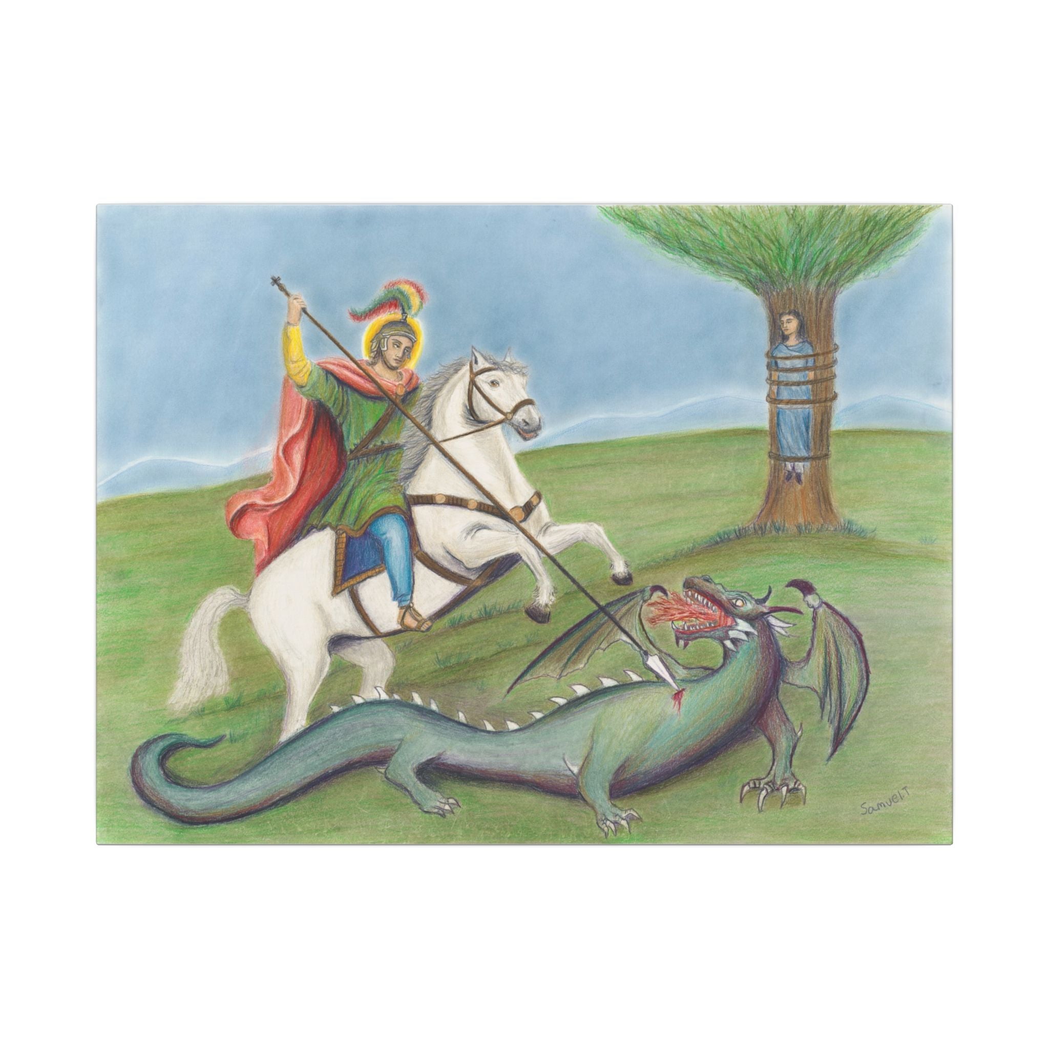 Saint George and the Dragon Printify