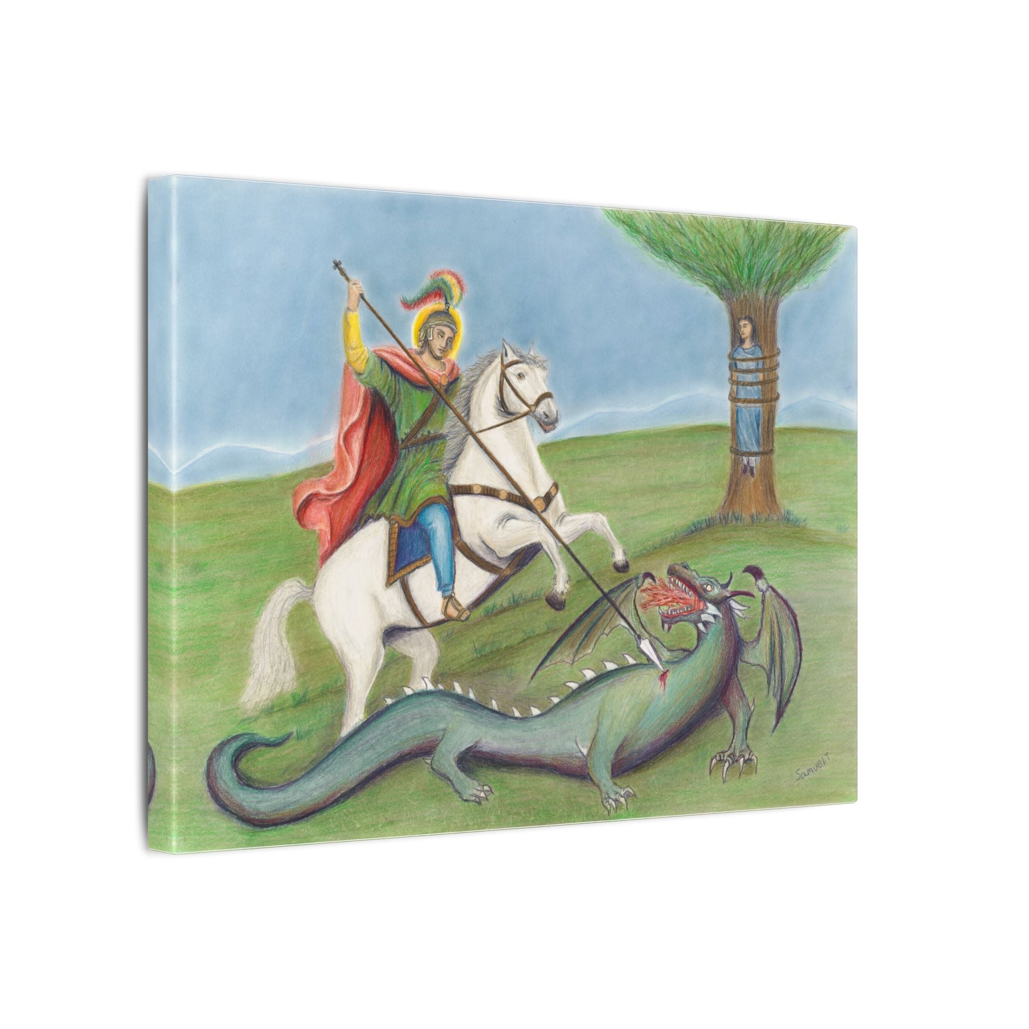 Saint George and the Dragon Printify