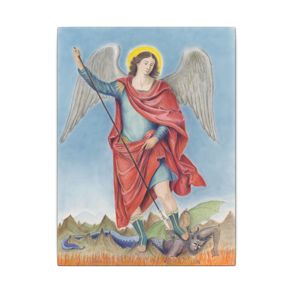 Saint Michael Vanquishing Satan Printify