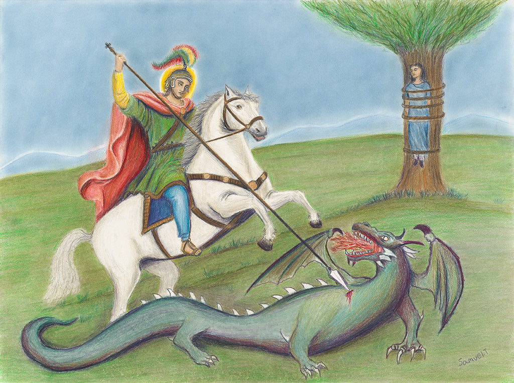 Saint George and the Dragon Divine Art Gallery