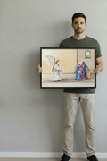 Annunciation - Black Frame 12x16 Horizontal