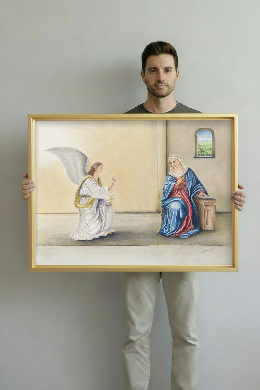 Annunciation - Gold Plein Air Frame Simple