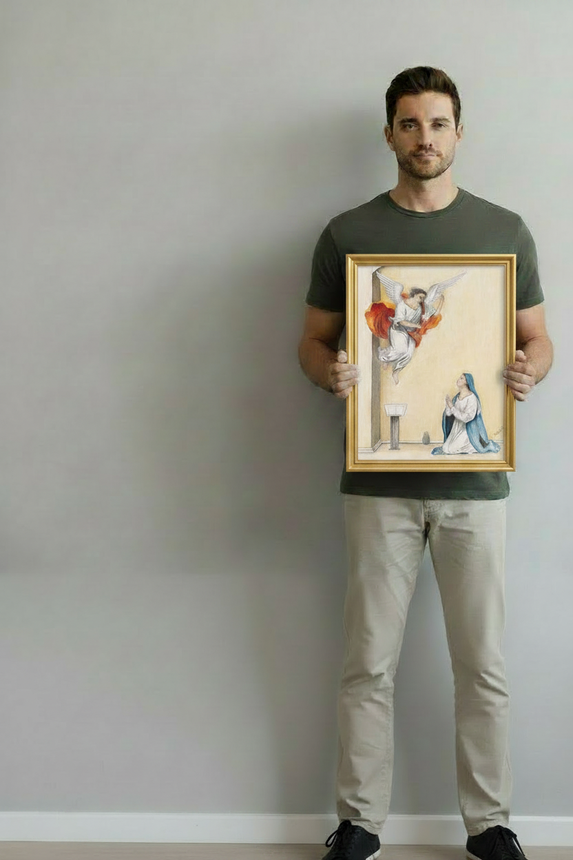 Annunciation Small Gold Frame