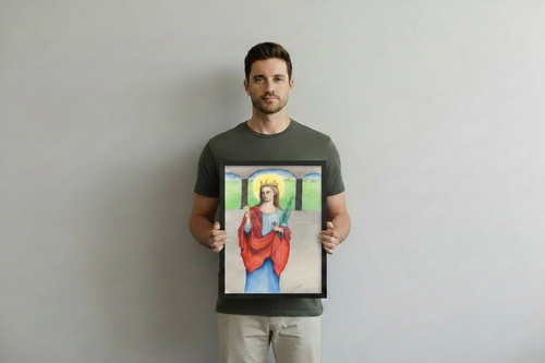 Saint Arsema – 12x16 Black Frame