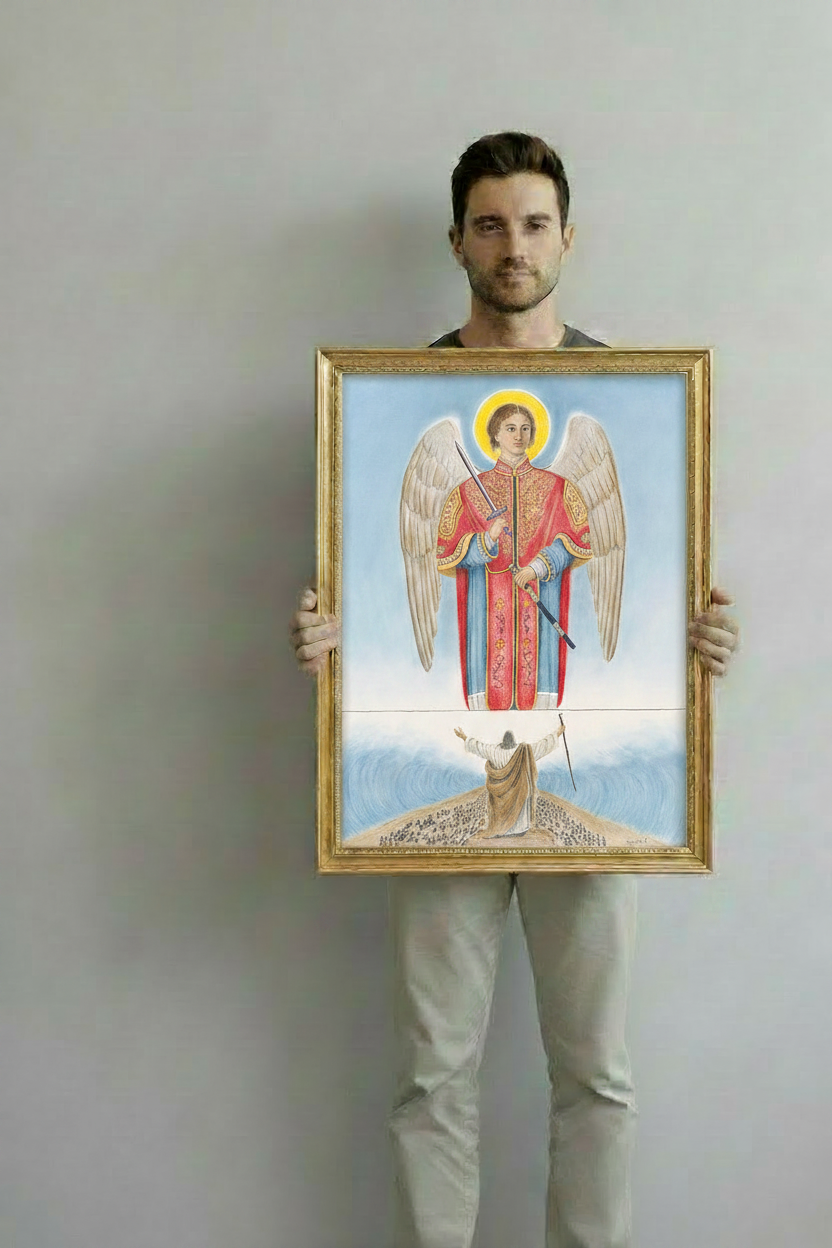 Saint Michael & Moses Gold Plein Air Frame
