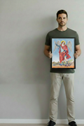 Saint Michael — Small Black Frame